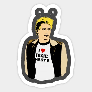 I Love Toxic Waste Sticker